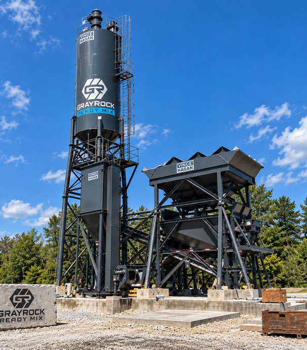 GrayRock Ready Mix concrete batching facility in Jacksonville, North Carolina